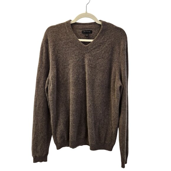 John W. Nordstrom 100% Cashmere V-Neck Sweater Size Large - Picture 1 of 4